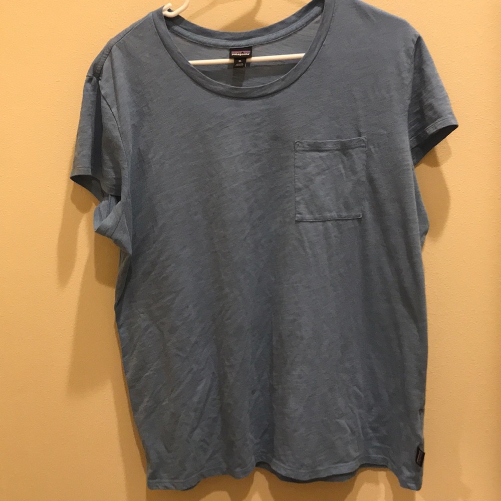 Blue Patagonia tee